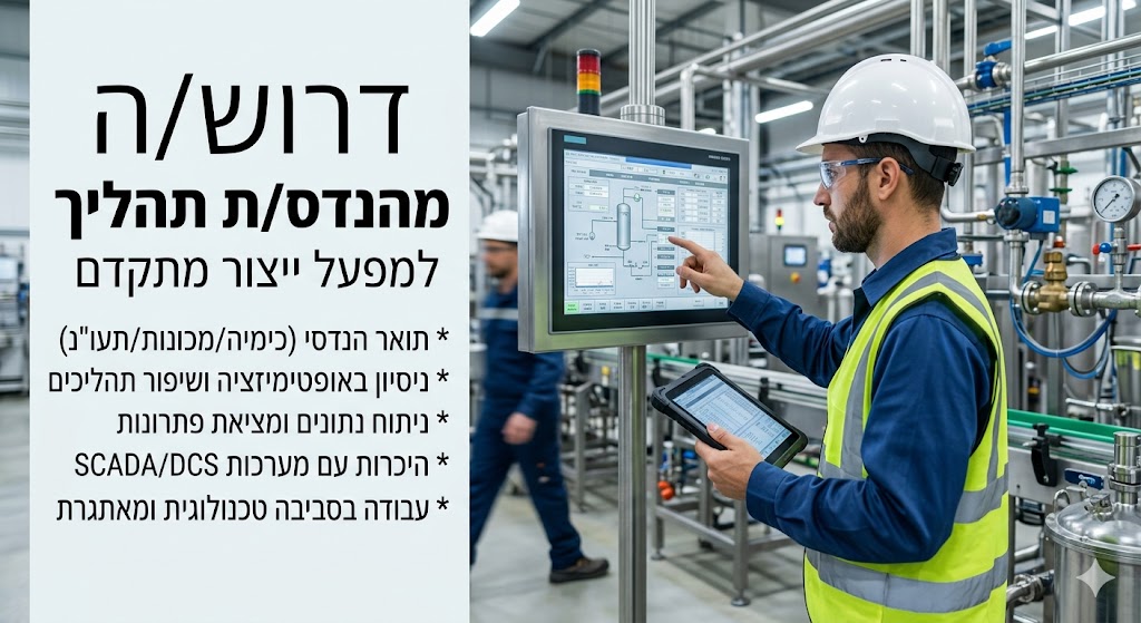 דרוש מהנדס תהליך