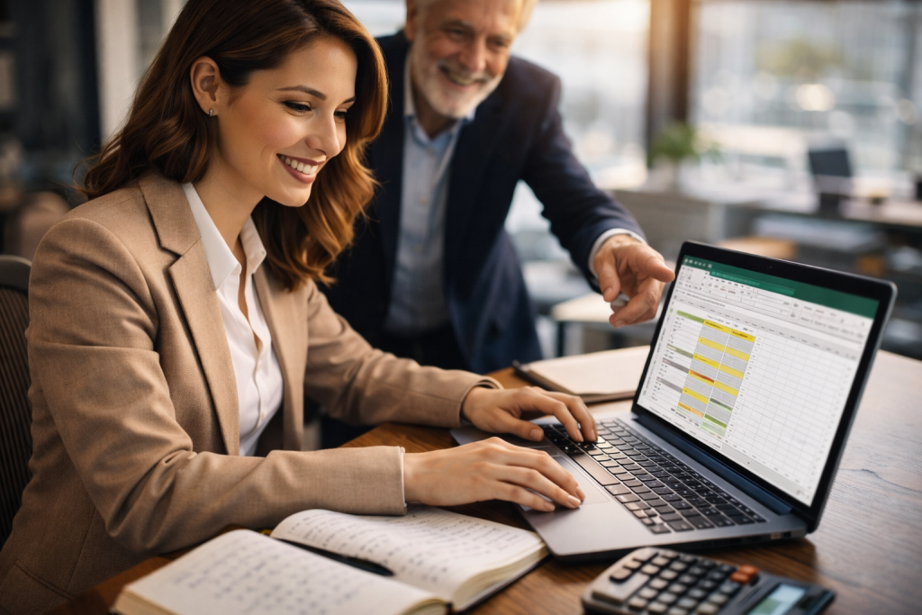 מנהלת חשבונות ללא ניסיון מתחילה עבודה חדשה