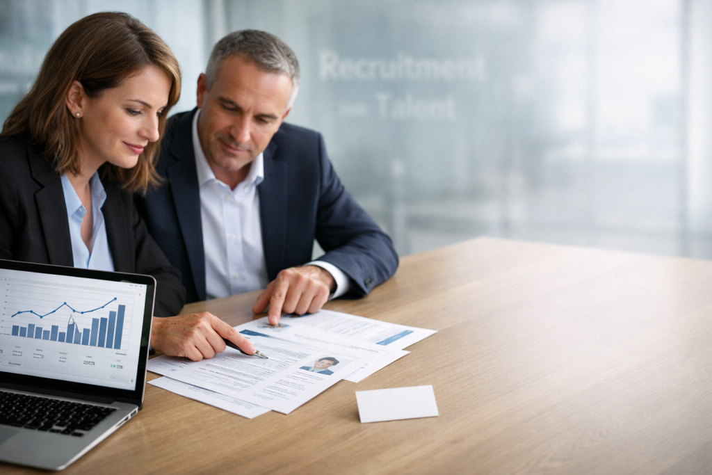 פגישת כוח אדם במשרד מודרני